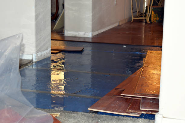 Professional Flood Cleanup technician working in Wrightstown, NJ
